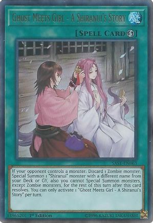 Ghost Meets Girl - A Shiranui's Story (SAST-EN063) - Savage Strike Unlimited - Premium Yugioh Single from Konami - Just $0.26! Shop now at Game Crave Tournament Store