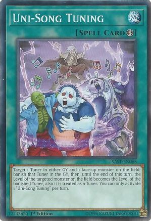 Uni-Song Tuning (SAST-EN066) - Savage Strike 1st Edition - Premium Yugioh Single from Konami - Just $0.25! Shop now at Game Crave Tournament Store