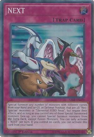 NEXT (SAST-EN071) - Savage Strike 1st Edition - Premium Yugioh Single from Konami - Just $0.25! Shop now at Game Crave Tournament Store