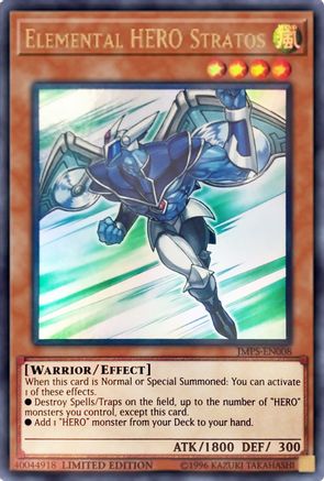 Elemental HERO Stratos (JMPS-EN008) - Shonen Jump Magazine Promos Limited - Premium Yugioh Single from Konami - Just $5.05! Shop now at Game Crave Tournament Store