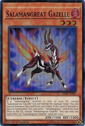 Salamangreat Gazelle (SDSB-EN003) - Structure Deck: Soulburner 1st Edition - Premium Yugioh Single from Konami - Just $0.08! Shop now at Game Crave Tournament Store