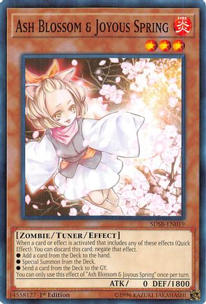 Ash Blossom & Joyous Spring (SDSB-EN019) - Structure Deck: Soulburner 1st Edition - Premium Yugioh Single from Konami - Just $2.82! Shop now at Game Crave Tournament Store