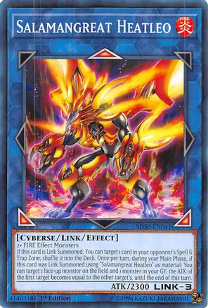Salamangreat Heatleo (SDSB-EN041) - Structure Deck: Soulburner 1st Edition - Premium Yugioh Single from Konami - Just $0.25! Shop now at Game Crave Tournament Store