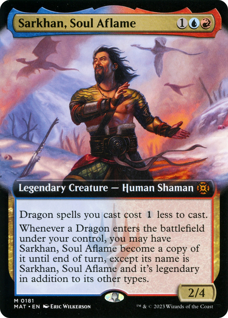 Sarkhan, Soul Aflame (MAT-181) - March of the Machine: The Aftermath: (Extended Art) - Premium MTG Single from Wizards of the Coast - Just $2.29! Shop now at Game Crave Tournament Store