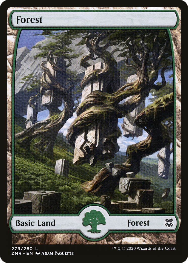 Forest (ZNR-279) - Zendikar Rising: (Full Art) - Premium MTG Single from Wizards of the Coast - Just $0.08! Shop now at Game Crave Tournament Store