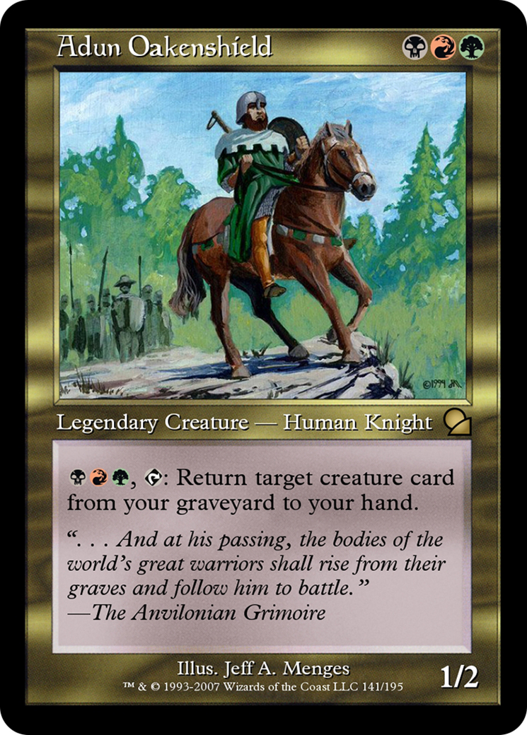 Adun Oakenshield (ME1-141) - Masters Edition - Premium MTG Single from Wizards of the Coast - Just $0! Shop now at Game Crave Tournament Store