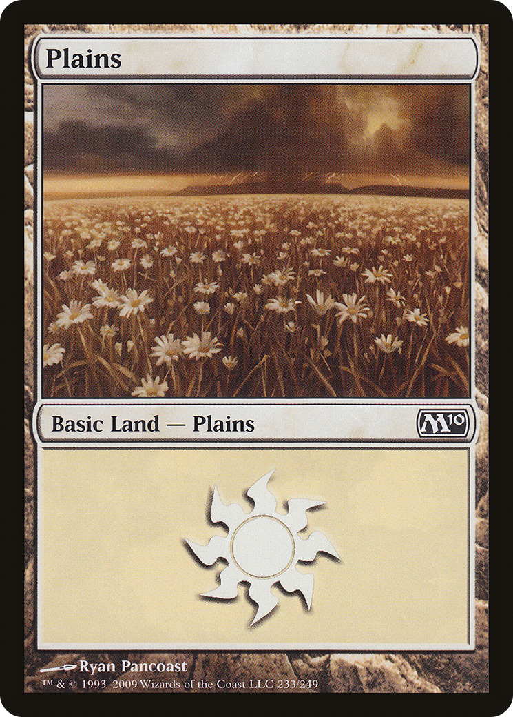 Plains (M10-233) - Magic 2010 Foil - Premium MTG Single from Wizards of the Coast - Just $0.78! Shop now at Game Crave Tournament Store