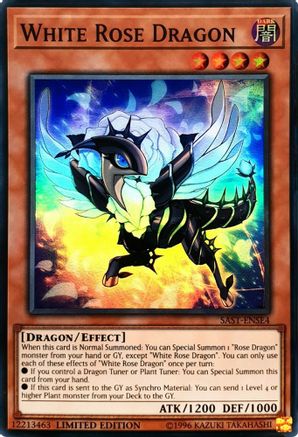 White Rose Dragon (SAST-ENSE4) - Savage Strike Limited - Premium Yugioh Single from Konami - Just $0.43! Shop now at Game Crave Tournament Store