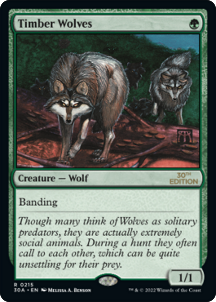 Timber Wolves (30A-215) - 30th Anniversary Edition - Premium MTG Single from Wizards of the Coast - Just $10.13! Shop now at Game Crave Tournament Store