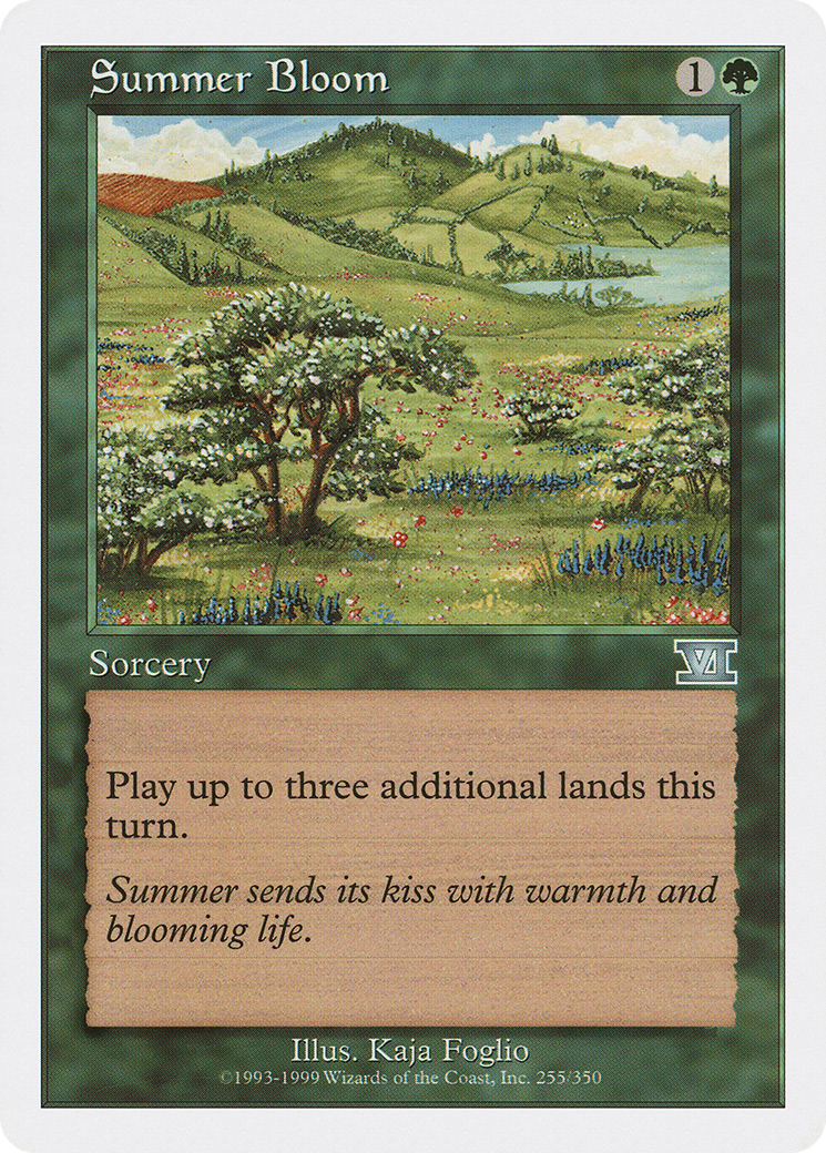 Summer Bloom (6ED-255) - Classic Sixth Edition - Premium MTG Single from Wizards of the Coast - Just $0.59! Shop now at Game Crave Tournament Store