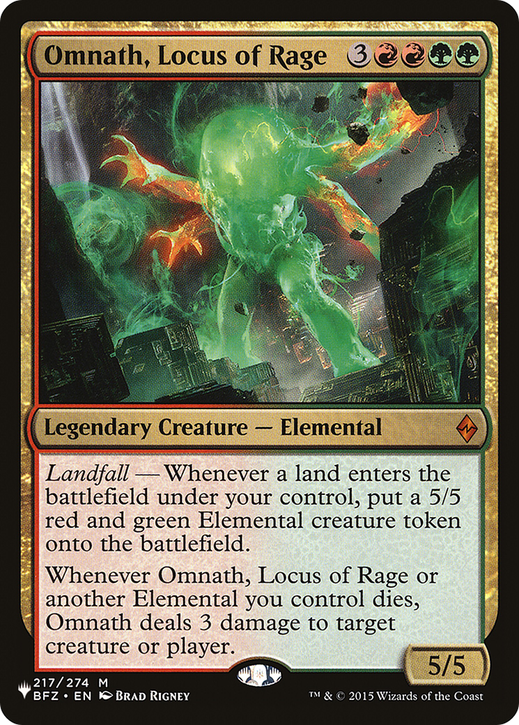 Omnath, Locus of Rage (PLIST-224) - The List - Premium MTG Single from Wizards of the Coast - Just $3.62! Shop now at Game Crave Tournament Store