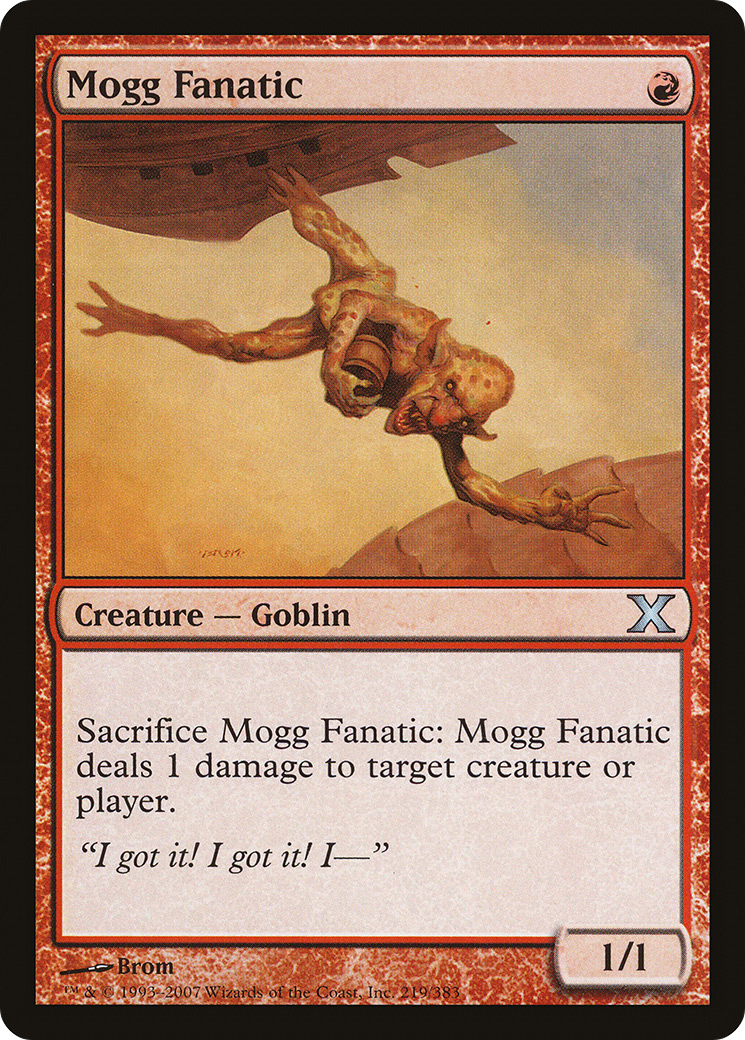 Mogg Fanatic (10E-219) - Tenth Edition Foil - Premium MTG Single from Wizards of the Coast - Just $2.80! Shop now at Game Crave Tournament Store