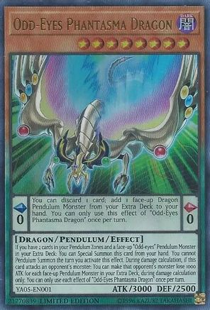 Odd-Eyes Phantasma Dragon (YA05-EN001) - Yu-Gi-Oh! ARC-V Promo Cards Limited - Premium Yugioh Single from Konami - Just $1.25! Shop now at Game Crave Tournament Store