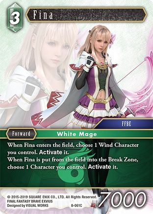 Fina (Common) (OPUS VIII) - Premium Final Fantasy Single from Opus VIII - Just $0.25! Shop now at Game Crave Tournament Store
