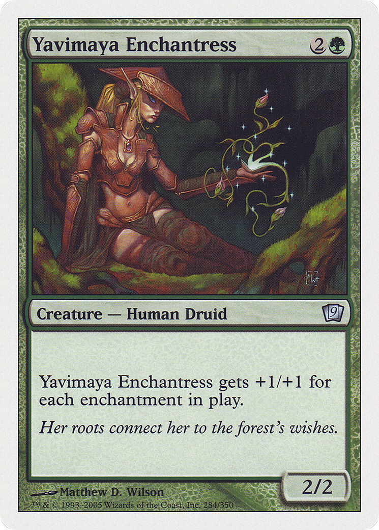 Yavimaya Enchantress (9ED-284) - Ninth Edition - Premium MTG Single from Wizards of the Coast - Just $0.08! Shop now at Game Crave Tournament Store