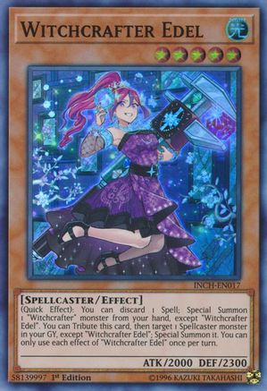 Witchcrafter Edel (INCH-EN017) - The Infinity Chasers 1st Edition - Premium Yugioh Single from Konami - Just $0.88! Shop now at Game Crave Tournament Store