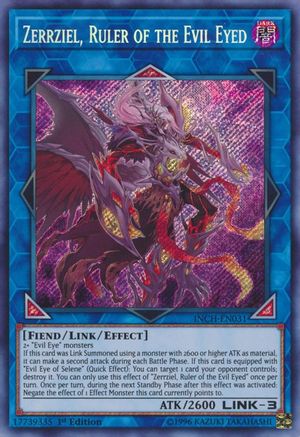 Zerrziel, Ruler of the Evil Eyed (INCH-EN031) - The Infinity Chasers 1st Edition - Premium Yugioh Single from Konami - Just $0.49! Shop now at Game Crave Tournament Store