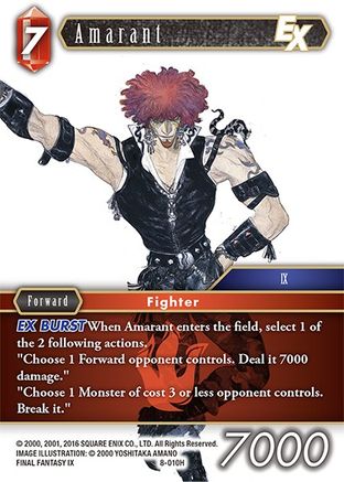 Amarant EX (OPUS VIII) Foil - Premium Final Fantasy Single from Opus VIII - Just $0.25! Shop now at Game Crave Tournament Store