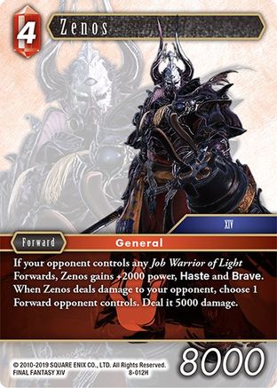 Zenos (OPUS VIII) Foil - Premium Final Fantasy Single from Opus VIII - Just $0.56! Shop now at Game Crave Tournament Store