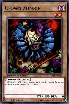 Clown Zombie (SBLS-EN029) - Speed Duel: Arena of Lost Souls 1st Edition - Premium Yugioh Single from Konami - Just $0.31! Shop now at Game Crave Tournament Store