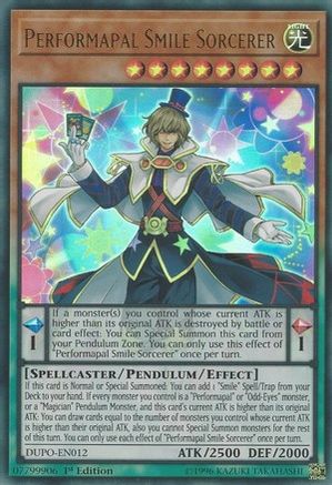 Performapal Smile Sorcerer (DUPO-EN012) - Duel Power 1st Edition - Premium Yugioh Single from Konami - Just $0.25! Shop now at Game Crave Tournament Store