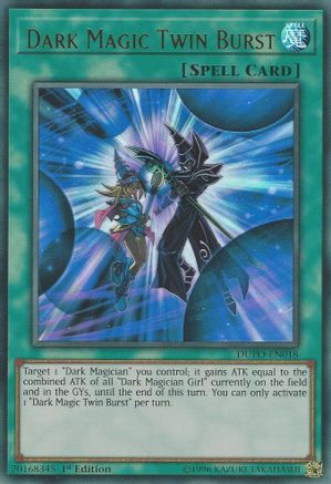Dark Magic Twin Burst (DUPO-EN018) - Duel Power 1st Edition - Premium Yugioh Single from Konami - Just $1.62! Shop now at Game Crave Tournament Store