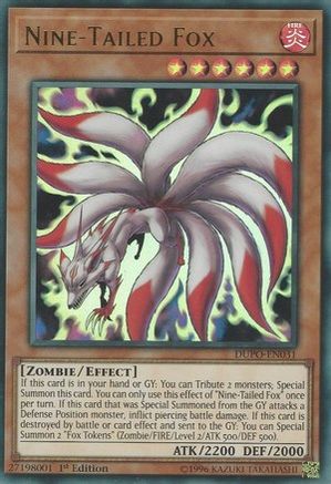 Nine-Tailed Fox (DUPO-EN031) - Duel Power Unlimited - Premium Yugioh Single from Konami - Just $0.25! Shop now at Game Crave Tournament Store