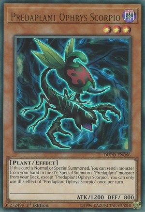 Predaplant Ophrys Scorpio (DUPO-EN066) - Duel Power 1st Edition - Premium Yugioh Single from Konami - Just $0.25! Shop now at Game Crave Tournament Store