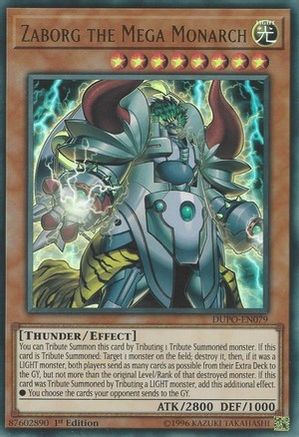 Zaborg the Mega Monarch (DUPO-EN079) - Duel Power Unlimited - Premium Yugioh Single from Konami - Just $0.62! Shop now at Game Crave Tournament Store