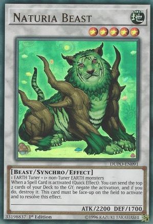 Naturia Beast (DUPO-EN091) - Duel Power 1st Edition - Premium Yugioh Single from Konami - Just $0.63! Shop now at Game Crave Tournament Store