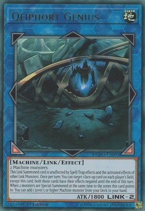 Qliphort Genius (DUPO-EN095) - Duel Power Unlimited - Premium Yugioh Single from Konami - Just $0.46! Shop now at Game Crave Tournament Store