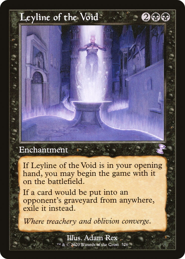 Leyline of the Void (TSR-326) - Time Spiral Remastered Foil - Premium MTG Single from Wizards of the Coast - Just $93.66! Shop now at Game Crave Tournament Store