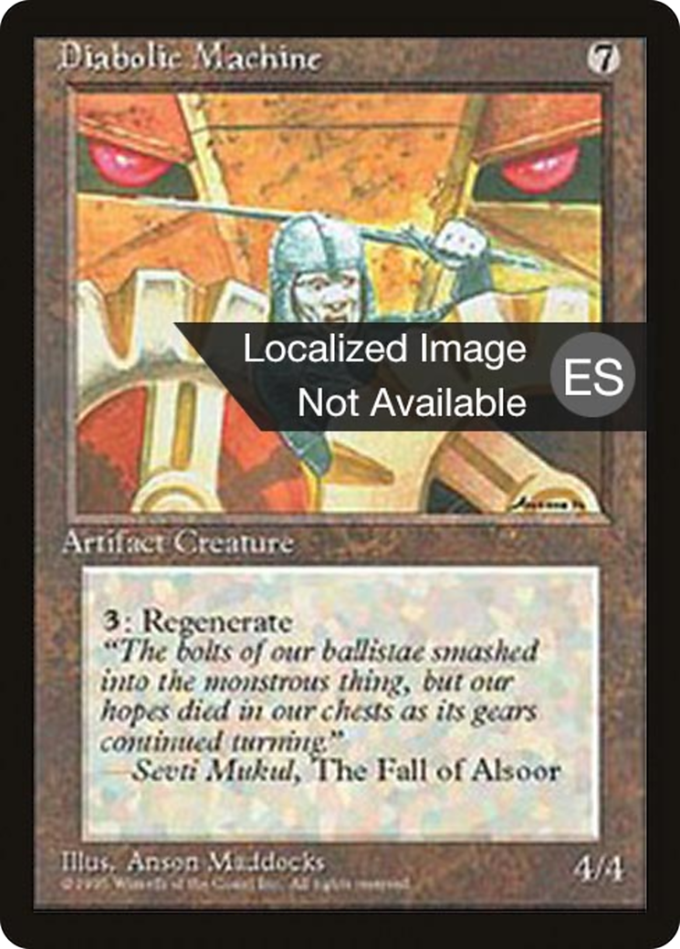Diabolic Machine (4BB-314) - Fourth Edition Foreign Black Border - Premium MTG Single from Wizards of the Coast - Just $0.40! Shop now at Game Crave Tournament Store