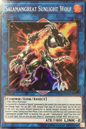 Salamangreat Sunlight Wolf (OP10-EN009) - OTS Tournament Pack 10 Unlimited - Premium Yugioh Single from Konami - Just $0.66! Shop now at Game Crave Tournament Store