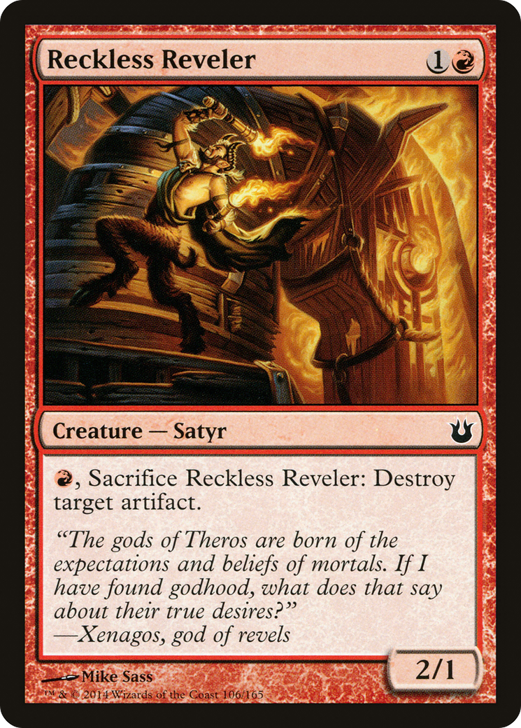 Reckless Reveler (BNG-106) - Born of the Gods - Premium MTG Single from Wizards of the Coast - Just $0.08! Shop now at Game Crave Tournament Store