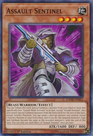 Assault Sentinel (DANE-EN011) - Dark Neostorm 1st Edition - Premium Yugioh Single from Konami - Just $0.25! Shop now at Game Crave Tournament Store