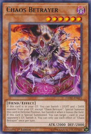 Chaos Betrayer (DANE-EN021) - Dark Neostorm Unlimited - Premium Yugioh Single from Konami - Just $0.25! Shop now at Game Crave Tournament Store