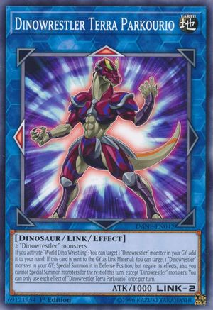 Dinowrestler Terra Parkourio (DANE-EN042) - Dark Neostorm Unlimited - Premium Yugioh Single from Konami - Just $0.25! Shop now at Game Crave Tournament Store