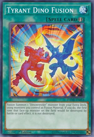 Tyrant Dino Fusion (DANE-EN053) - Dark Neostorm 1st Edition - Premium Yugioh Single from Konami - Just $0.25! Shop now at Game Crave Tournament Store