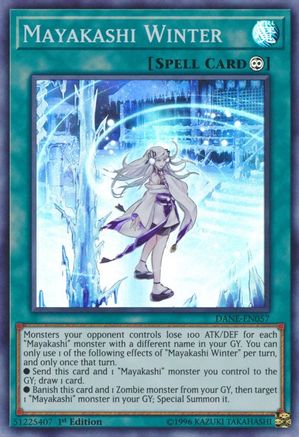 Mayakashi Winter (DANE-EN057) - Dark Neostorm 1st Edition - Premium Yugioh Single from Konami - Just $0.25! Shop now at Game Crave Tournament Store