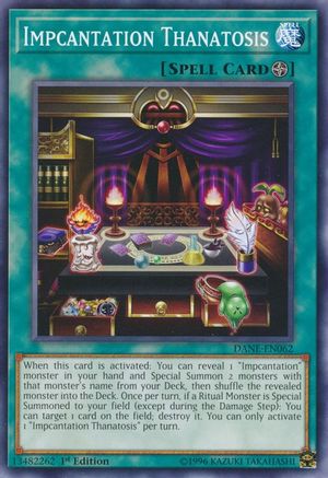 Impcantation Thanatosis (DANE-EN062) - Dark Neostorm 1st Edition - Premium Yugioh Single from Konami - Just $0.25! Shop now at Game Crave Tournament Store