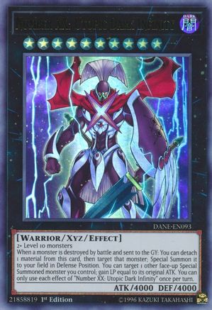 Number XX: Utopic Dark Infinity (DANE-EN093) - Dark Neostorm Unlimited - Premium Yugioh Single from Konami - Just $0.39! Shop now at Game Crave Tournament Store