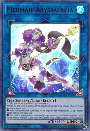 Mermail Abyssalacia (DANE-EN094) - Dark Neostorm 1st Edition - Premium Yugioh Single from Konami - Just $0.90! Shop now at Game Crave Tournament Store