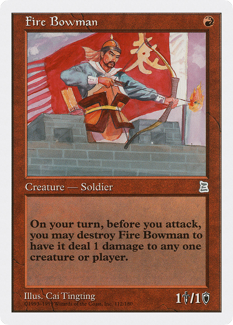 Fire Bowman (PTK-112) - Portal Three Kingdoms - Premium MTG Single from Wizards of the Coast - Just $2.54! Shop now at Game Crave Tournament Store