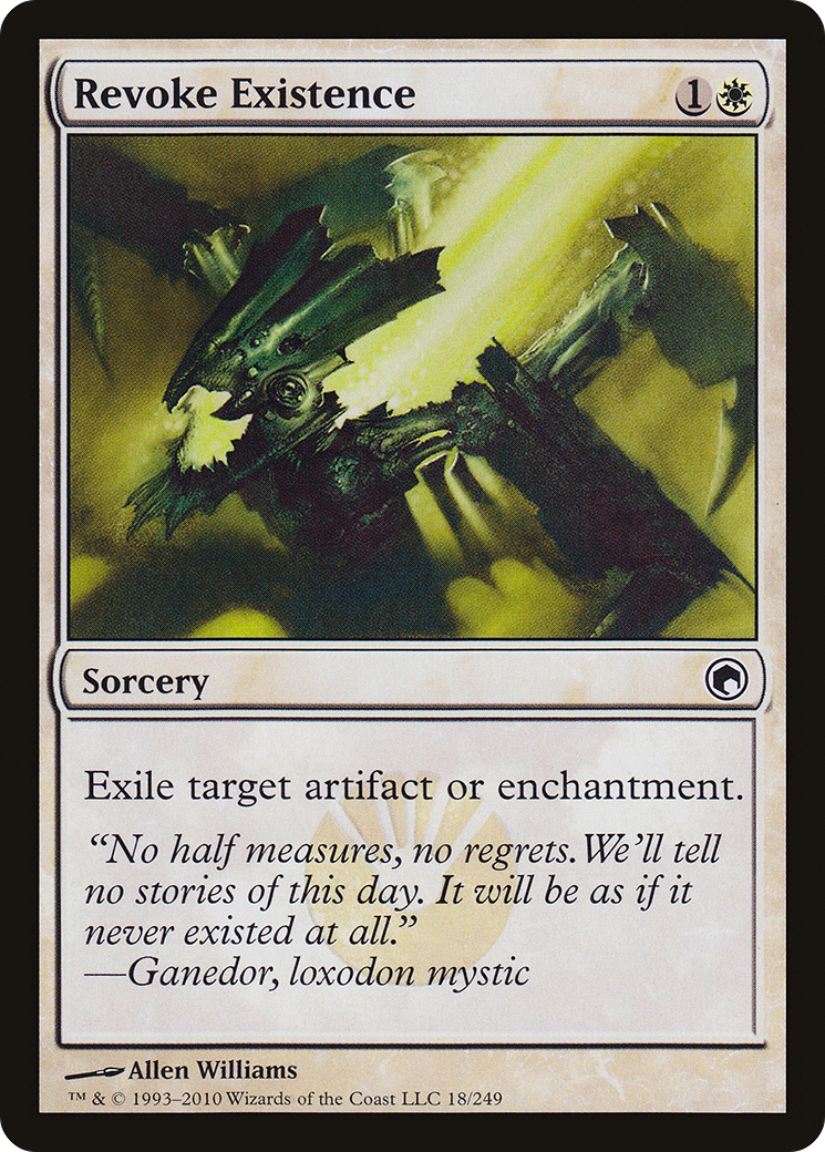 Revoke Existence (SOM-018) - Scars of Mirrodin - Premium MTG Single from Wizards of the Coast - Just $0.08! Shop now at Game Crave Tournament Store