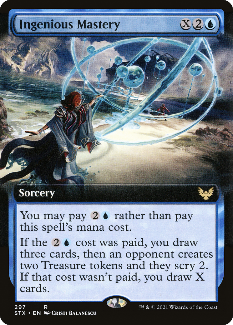 Ingenious Mastery (STX-297) - Strixhaven: School of Mages: (Extended Art) - Premium MTG Single from Wizards of the Coast - Just $0.08! Shop now at Game Crave Tournament Store