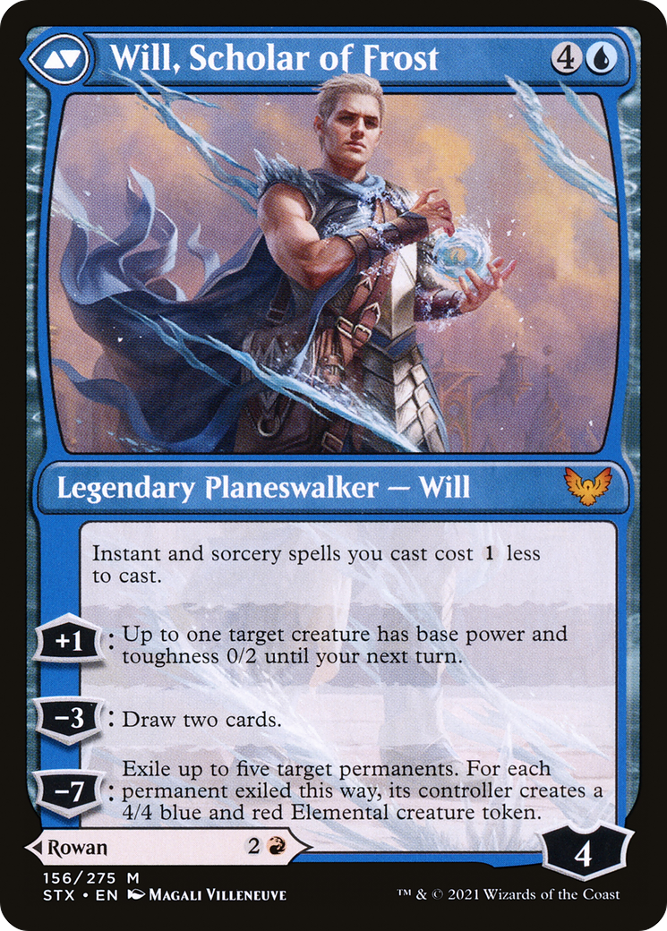 Rowan, Scholar of Sparks // Will, Scholar of Frost (STX-156) - Strixhaven: School of Mages - Premium MTG Single from Wizards of the Coast - Just $0.39! Shop now at Game Crave Tournament Store
