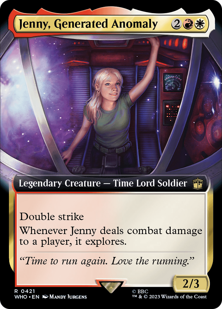 Jenny, Generated Anomaly (WHO-421) - Doctor Who: (Extended Art) Foil - Premium MTG Single from Wizards of the Coast - Just $0.08! Shop now at Game Crave Tournament Store