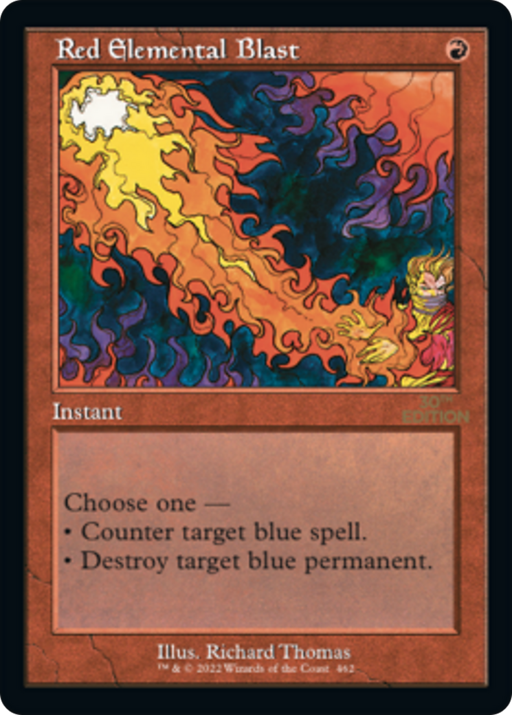 Red Elemental Blast (30A-462) - 30th Anniversary Edition - Premium MTG Single from Wizards of the Coast - Just $16.06! Shop now at Game Crave Tournament Store