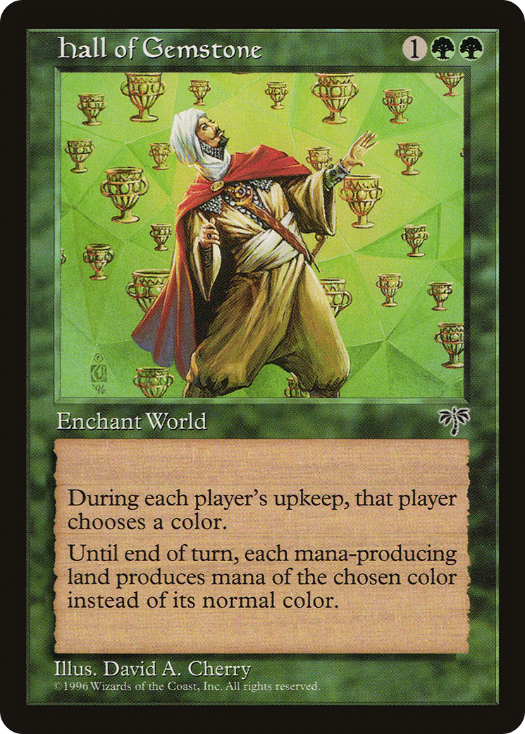 Hall of Gemstone (MIR-221) - Mirage - Premium MTG Single from Wizards of the Coast - Just $2.75! Shop now at Game Crave Tournament Store